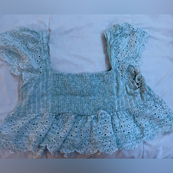 American Eagle (AE) Ruffle Babydoll Top - Picture 2 of 3